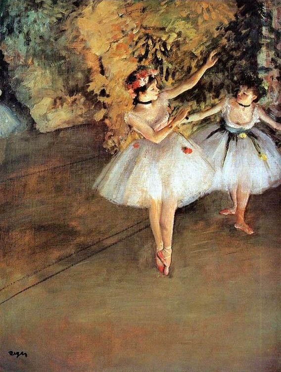 Edgar Degas Two Dancers on a Stage